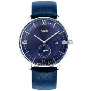 Nary Fashionable Men Business Luminous Calendar Montre-Bracelet &Eacute;tanche (Bo&icirc;tier Coulissant + Cadran Bleu) - Neuf