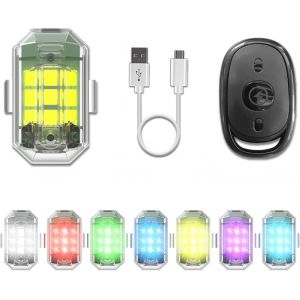Sansh-Drone Strobe Light Avec De Contrôle À Distance Pour Dji Avata 2/Mini 2/Se/Mini 3/ Mini 3 Pro Avata Mavic 2/2s /3 Phantom 3 4/4 Pro Lumières Stroboscopiques Rechargeable Et Étanche-Trahoo - Neuf