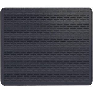 70 * 50cm Tapis D'égouttoir Antidérapant En Silicone Antidérapant Résistant À La Chaleur,Tapis D'évier De Cuisine Pour Évier De Cuisine Et Comptoir De Salle De Bain (Noir) - Neuf