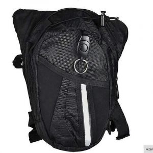 Sac de moto imperm&eacute;able &agrave; l'eau sac de taille hommes Fanny cuisse toile ceinture v&eacute;lo ext&eacute;rieur homme sac de jambe r&eacute;glable paquet sac de moto - Neuf
