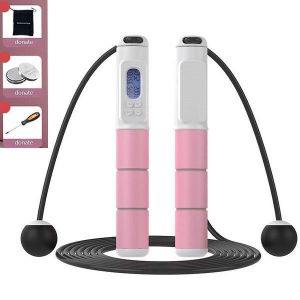 Corde À Sauter Réglable Sans Fil Intelligente - Tracker D'activité Pour Entraînements Intérieurs Et Extérieurs, Parfait Pour Tous Les Âges Et Tous Les Niveaux De Compétence - Neuf