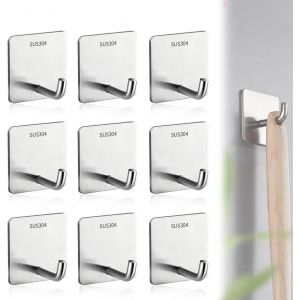 TZF-9 Pi&egrave;ces Accroche Serviette Salle De Bain,Support Serviette Salle De Bain,Crochet Salle De Bain,Crochet Serviette Salle De Bain,Crochet Cuisine,Accroche Serviette,Crochet Serviette - Neuf