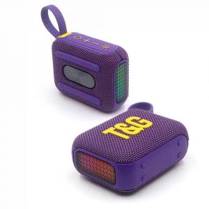 Enceinte Bluetooth St&eacute;r&eacute;o Sans Fil Bass RGB Lumi&egrave;re TWS Appels Mains Libres Violet 2 YONIS - Neuf