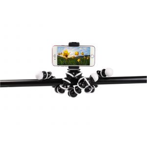 Tr&eacute;pied flexible en forme de pieuvre pour t&eacute;l&eacute;phone et GoPro - 24 cm - Neuf