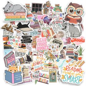 100 Pièces Autocollants De Livre, Autocollants De Lecture De Motivation Autocollants Esthétiques Imperméables Esthétiques Pour Livre Ordinateur Portable Bouteille Ordinateur Scrapbooking Bagages - Neuf