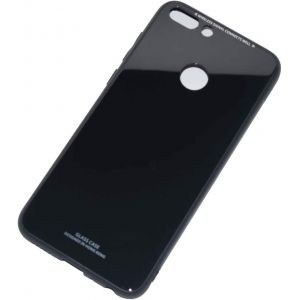 Kal-Quartz Coque Pour Huawei P Smart/Enjoy 7s - Tpu Souple + Case Arrière En Verre Trempé Housse Étui Pour Huawei P Smart/Enjoy 7s - Noir - Neuf
