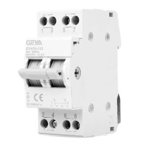 Commutateur de transfert manuel 2P 63A 240V AC Isolation Source Inverseur Montage sur Rail Din 35mm - Neuf