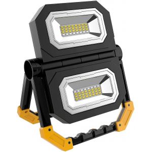 Projecteur LED rechargeable 30W - Travail pliable portable - Lampe - Neuf