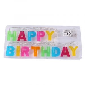 Led F&eacute;es Guirlandes Joyeux Anniversaire Lettre Multicolore Lumi&egrave;res Lumineuses Pour F&ecirc;te D'anniversaire D&eacute;corations Suspendues Nouveau - Neuf