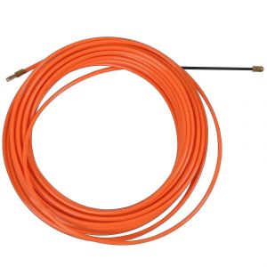 4mm 15 M&egrave;tre Orange Guide Dispositif Nylon C&acirc;ble &Eacute;lectrique Pousser Extracteurs Conduit Serpent Rodder Poisson Ruban Fil (enchev&ecirc;trement)-YUHAO - Neuf