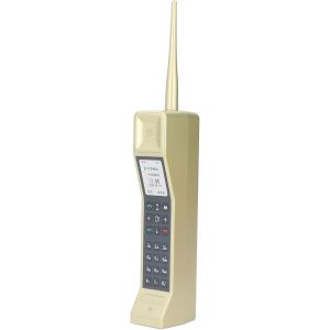 Ornement De Téléphone Portable en Brique,Accessoire De Téléphone des Années 90,Modèle De Téléphone Portable en Brique à L'ancienne,Accessoire Photographique De Simulation (Or) - Neuf