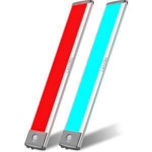 KUWL-Placard Rgb Avec Détecteur De Mouvement Et Aimant, Éclairage Intérieur Avec Luminosité Variable Pour La Maison, Le Placard, La Cuisine, La Chambre, La Salle De Jeux, Le Camping, 2 Pieces - Neuf