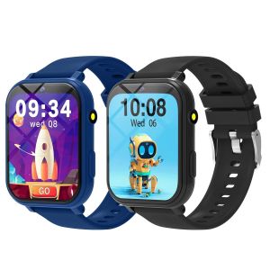 Jeux Pour Enfants Montre Intelligente 18 Jeux 1.83 Pouces &Eacute;cran D'Affichage Cam&eacute;ra Lampe De Poche &Eacute;tanche Pour Cadeau De Vacances Gar&ccedil;on Fille Enfants Montre.Blue Black. - Neuf