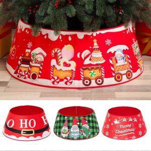 Collier De Sapin De No&euml;l Imprim&eacute; P&egrave;re No&euml;l Et Lutin Avec Fermeture Adh&eacute;sive - D&eacute;coration Festive D'int&eacute;rieur, Jupe De Sapin Et Articles De F&ecirc;te - Neuf