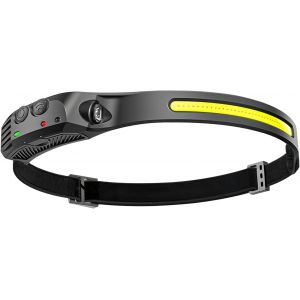 Lampe Frontale Led Rechargeable, Lampe Frontale À Détecteur De Mouvement 230 ° Et 5 Modes, Mains Libres Ipx4 Étanche Pour Cyclisme, Pêche, Course À Pied - Neuf