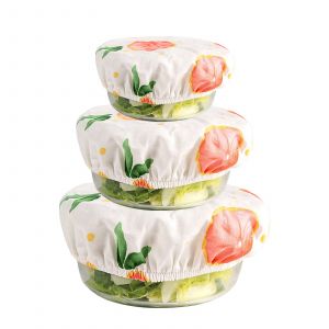 Hjlian Couvercles De Bol Reutilisables, Couvercles Elastiques Pour Le Stockage Des Aliments, Couvercles Reutilisables Pour Les Restes De Fruits Et De Nourriture - Neuf