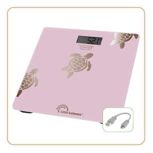 8729 Tortues Gold M&eacute;tallis&eacute;es,P&egrave;se-Personne Sans Pile,Rechargeable Usb-C,R&eacute;parable,180 Kg,Design Gold M&eacute;tallis&eacute;e - Neuf