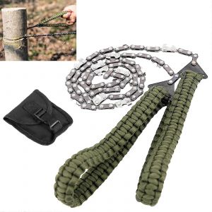 Paracord Voler Poche a vu 24 pouces 11 -c&acirc;ble de l'engin de scie scie &agrave; Main d'Urgence de Survie en plein air de l'&Eacute;quipement - Neuf