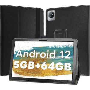 Slim Fit Cuir Pu Étui Housse Fin Et Pliable Coque Pour Blackview Tab 7 Wifi/Blackview Tab 30 Wifi/Oscal Pad16 10.1"" Tablette - Noir.[F2084] - Neuf
