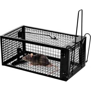 KALANKA-1x Piege a Rat XXL Piège à Rats Cages Attrape Souris piège à Loir Exterieur Rongeur Mulot Rat Trap Professionnel Réutilisable Multi-Catch Cage - Neuf