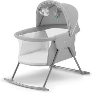 SUBZONAL-Berceau B&eacute;b&eacute; Lovi, 3en1, Lit de Voyage, 0 &agrave; 9 kg, Gris, 1 Unit&eacute; - Neuf