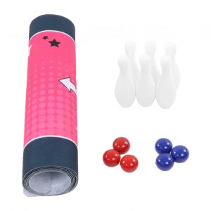 Ensemble de boules de bowling, jouet educatif interactif pour l'apprentissage precoce, portable et anti-stress, avec manette de jeu - Neuf