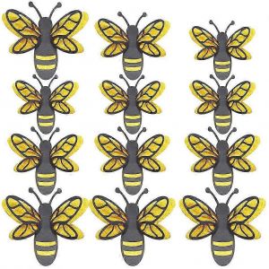 12 Pcs Autocollants Muraux D&eacute;coratifs Abeille Stickers Muraux Abeille 3d Chambre D'enfants Abeille D&eacute;coration Murale D&eacute;calcomanies - Neuf