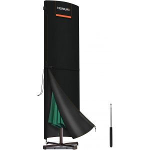 Grande Housse Parasol Deporte De 3m 4m 5m, Housses Pour Parasol De Jardin Imperm&eacute;able Housse Parasol Plage Avec Tige Couverture Pour Parasol D&eacute;port&eacute; B&acirc;che Parasol Anti-Uv (295x80x80cm) - Neuf