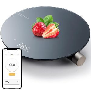 Balance De Cuisine Num&eacute;rique Intelligente, Balance De Cuisine &Eacute;lectronique, Max 3000g, Precision 0.1g, Connexion &Agrave; L'app, Conversion De 4 Unit&eacute;s (G/Ml/Oz/Lb/Oz),Pour Alimentaire Multifonctionnel - Neuf