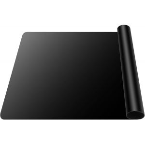 Tapis Silicone Grand 70 X 50cm, Antid&eacute;rapant Et R&eacute;sistant &Agrave; La Chaleur, Pour Table Et Plan De Travail Cuisine, Resine Epoxy (Noir) - Neuf