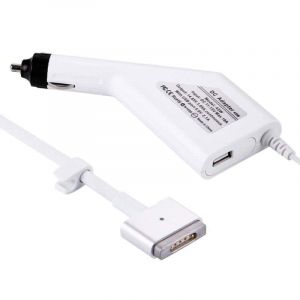 45w 14.85v 3.05a 5 Broches T Style Magsafe 2 Chargeur Voiture Avec 1 Port Usb Pour Apple Macbook A1466 / A1436 / A1465 / A1435 / Md224 / Md231 / Md761 / Md711 Longueur: 1 7 M Blanc - Neuf