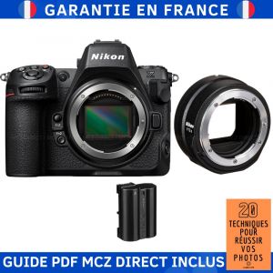 Nikon Z8 + FTZ II + 1 Nikon EN-EL15c + Guide PDF MCZ DIRECT '20 TECHNIQUES POUR RÉUSSIR VOS PHOTOS - Neuf