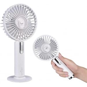 Mini ventilateur portable,ventilateur USB rechargeable portable,volume d'air r&eacute;glable &agrave; 3 niveaux - Neuf