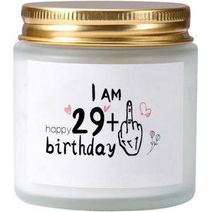 Bougies Parfumées Pour Femme Pour 30E Anniversaire Dans Un Pot En Verre À La Lavande - 29 + 1 - Cadeau Pour 30E Anniversaire, 30E Anniversaire Pour Femme, Cadeaux D'Anniversaire Pour Mère, - Neuf