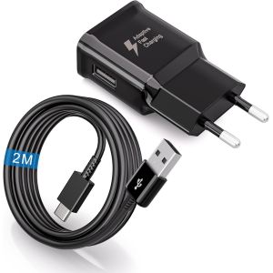 Chargeur Usb Cordon De Charge Pour Samsung Galaxy S10 S10+ S10E S9 S9+ S8 Plus A54 A53 A34 A33 A14 A13 M54 M53 M34 M33 M14 M13 5G A70 A52 M52 M51 Fe Ultra Plus, Chargeur Rapide Avec C&acirc;ble Us[Z419] - Neuf