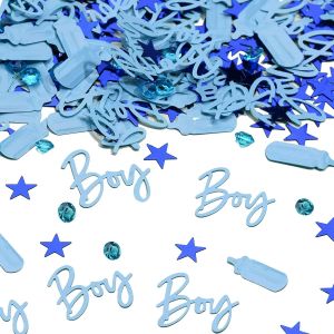 Confettis Baby Shower, Table et Mariage - D&iquest;&iquest;coration pour Anniversaire, F&iquest;&ordm;te et Table (Bleu) - Neuf
