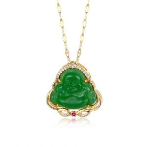 Maitreya Bouddha Résine Pendentif Collier Amulette Le Pouvoir Magique Apporte La Bénédiction - Neuf
