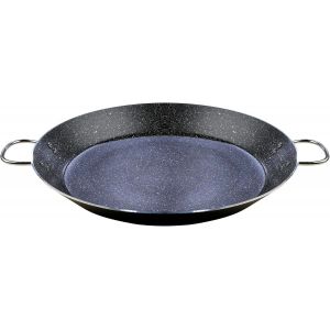 Letnerny-Granite Poêle À Paella Induction, 42 Cm, 10 Portions, Aluminium Pressé, Antiadhésif Écologique Sans Pfoa, Épaisseur De 3 Mm, Adaptée À Toutes Les Cuisines, Vitrocéramique, Gaz, Lave-Vaissell - Neuf