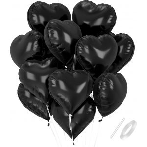 AYUHR-Ballon Coeur Bleu, 18 Inch Ballon Mariage Forme de Coeur, Ballons de Fleuret Coeur Hélium Bleu Décoration pour Anniversaire, Douche de bébé, Mariage, Valentine Décoration - Neuf