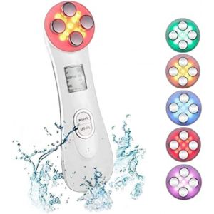 Appareil De Beauté À Ultrasons, Appareil De Soin Du Visage Multifonctionnel 5 En 1, 6 Modes Led1, Appareil De Massage Et De Mésothérapie - Neuf