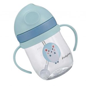 Tasse En Paille Pour Tout-Petit 250ml En Plastique Étanche Sans Danger Pour La Maison Et Les Voyages - Neuf