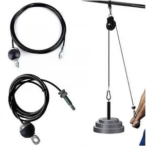 2m-5m Gym Câble Câble Câble Acier Robuste Pièces De Rechange Pour Gym À La Maison Fitness Câble Poulie Accessoires Dia 5mm - Neuf
