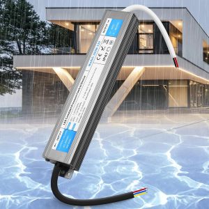 LED Transformateur 220V 12V 300W 25A Extérieur Etanche IP67,Alimentation LED Driver 12V 300W Ultra Fin LED Transfo Alimentation à Découpage Convertisseur De Tension AC à DC Transfo LED - Neuf