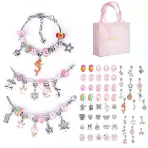 Cadeau De Noël - Ensemble De Bracelets Diy Kids Ocean Collection En P - Neuf