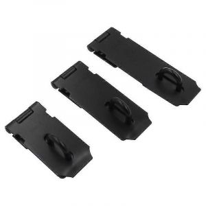 Serrure De Porte,Cadenas,Moraillon,Loquet De Porte Avec Vis Pour Portes,Meubles,Armoires,Tiroirs,Placards Et Jardin,Finition Acier Inoxydable Noir Mat - Neuf