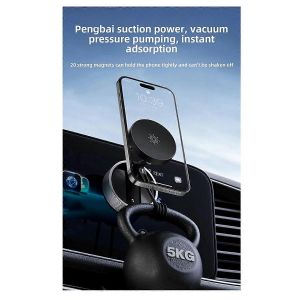 Support Magn&eacute;tique Pour T&eacute;l&eacute;phone De Voiture,Ventouse Pliable,Rotation &Agrave; 360&deg;,Noir - Neuf
