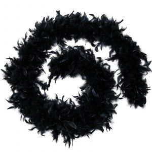 Les Cheveux De Foulard Pour Les Femmes, Soie, Color&eacute;, 60 G De Plumes &Eacute;charpe En Soie Pour L'artisanat, La Danse, La Mari&eacute;e, Costume, Noir, 46 - Neuf