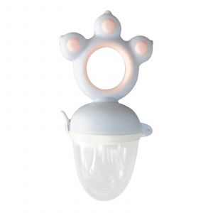 Nourrisseur D'aliments Pour B&eacute;b&eacute;s Sucette Sans Bpa Toddler Nourrisson Silicone Dentition Jouet Rose Bleu,Petit - Neuf