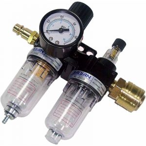 Filtre Régulateur 1/4 Régulateur de Pression d'Air, Séparateur Eau-Huile, Régulateur de Pression, Compresseur d'air et des Outils à Air - Neuf