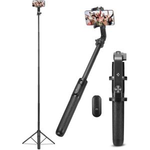 CAI-Perche À Selfie Wondersnap S560W [64"" Bluetooth] Trépied Smartphone Bâton Selfie Portable Télescopique Pour Iphone,Galaxy,Pixel,Xiaomi,Huawei,Gopro-Noir - Neuf
